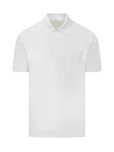 Givenchy Cotton Logo Polo Shirt In White