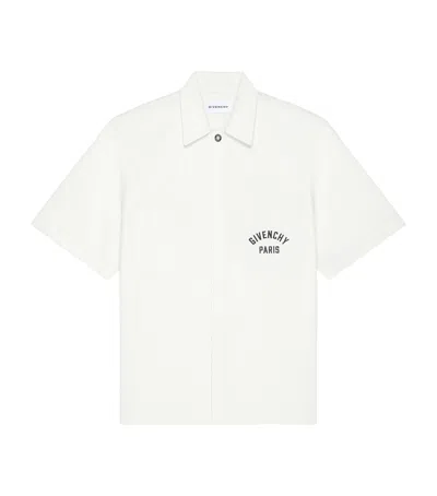 Givenchy Cotton Logo Short-sleeve Shirt In White
