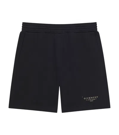 Givenchy Cotton Logo Shorts In Black