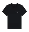Givenchy Womens Black Logo-patch Cotton T-shirt In Black