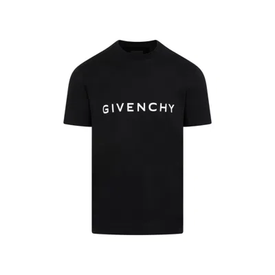 Givenchy Cotton Logo T-shirt In Black