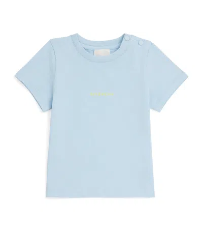 Givenchy Kids' Cotton Logo T-shirt In Blue