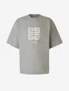 Givenchy 4g T-shirt In Cotton In Embroidered Logo On The Front