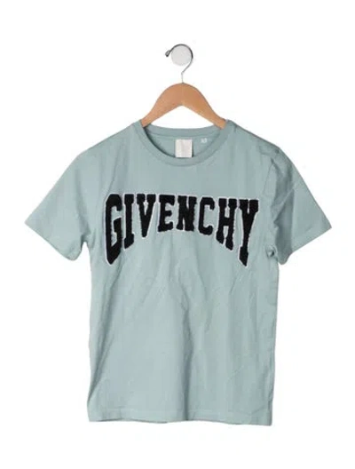 Pre-owned Givenchy Kids' Cotton Logo T Shirt In Green
