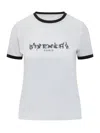 Givenchy White Crewneck T-shirt With Logo Lettering On The Front And 4g Logo On The Rear In Cotton S In White