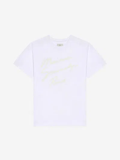 Givenchy Cotton Logo T-shirt In White