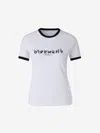 Givenchy White Crewneck T-shirt With Logo Lettering On The Front And 4g Logo On The Rear In Cotton S In White