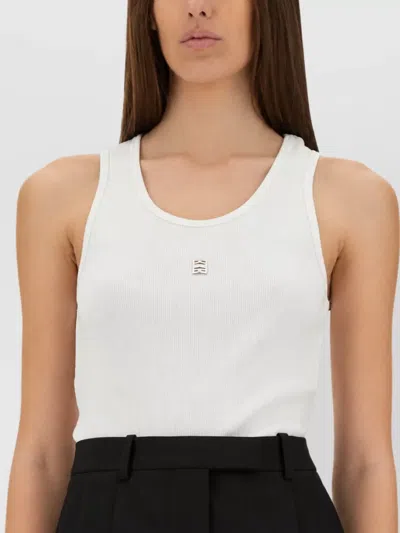 Givenchy Cotton Logo Tank Top In White