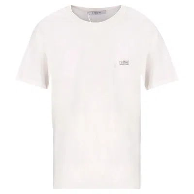 Pre-owned Givenchy Cotton Logo T-shirt In Gray