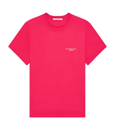 Givenchy Cotton Logo T-shirt In Pink