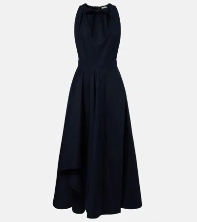 Givenchy Cotton Midi Dress In Blue