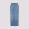 Givenchy Cotton Midi Skirt In Blue