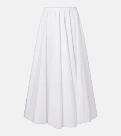 Givenchy Cotton Midi Skirt In Neutral
