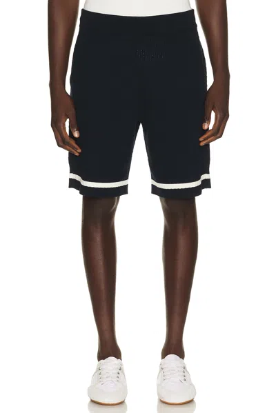 Givenchy Cotton Openwork Knit Shorts In Black