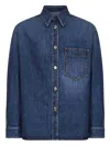 Givenchy Classic Denim Shirt With Button-up Front In Blue