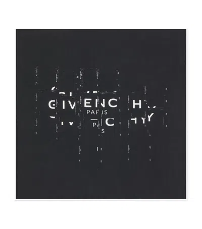Givenchy Cotton Photographic Negatives Scarf In Black