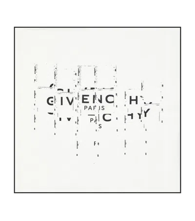Givenchy Cotton Photographic Negatives Scarf In White