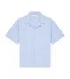 Givenchy Cotton Striped Shirt Stamp In Blue