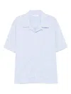 Givenchy Cotton Pinstripe Bowling Shirt In White
