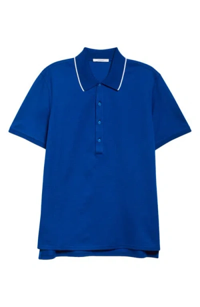 Givenchy Cotton Piqué Polo In Blue