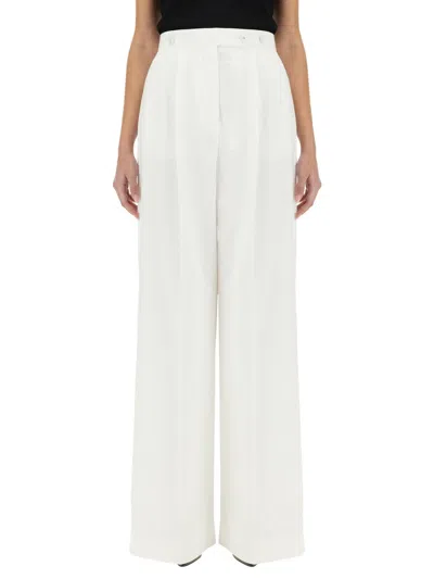 Givenchy Cotton Pleated Pants In White