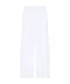 Givenchy White Pleated Cotton Trousers In White