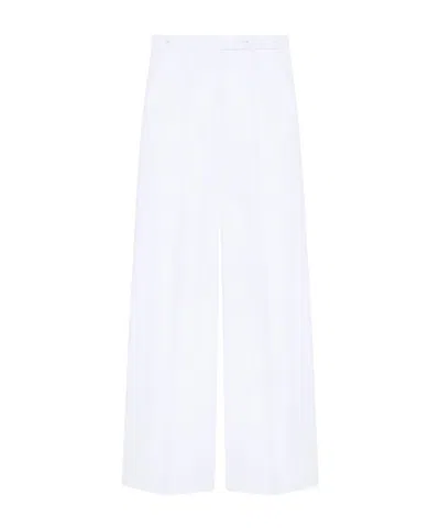 Givenchy Cotton Pleated Trousers In White
