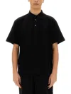 Givenchy Men Black Polo Shirt With Logo Embroidery On The Front In Cotton Man In Black
