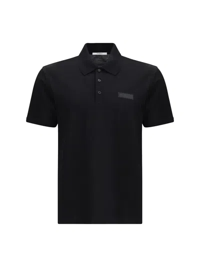 Givenchy Cotton Polo Shirt In Black