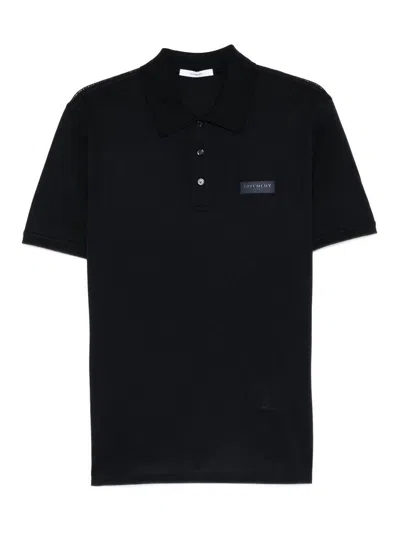 Givenchy Cotton Polo Shirt In Black