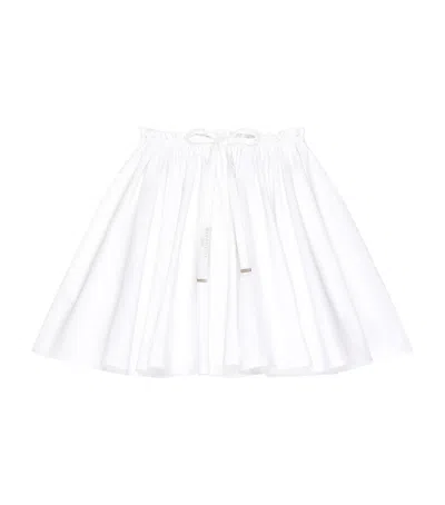 Givenchy Cotton Poplin Bow-detail Mini Skirt In White