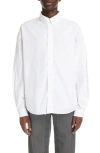 Givenchy Paris Embroidered Classic Fit Cotton Poplin Button-down Shirt In White