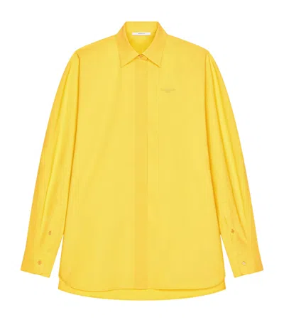 Givenchy Cotton Poplin Cocoon Shirt In Yellow
