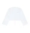 Givenchy Cotton Poplin Cropped Shirt In White