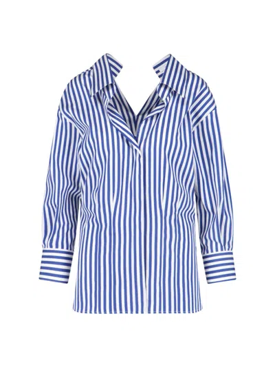 Givenchy Cotton Poplin Shirt In Blue