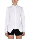 Givenchy Cotton Poplin Shirt With Insert In White
