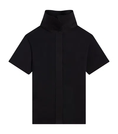 Givenchy Cotton Reverse Collar T-shirt In Black