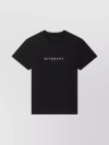 GIVENCHY COTTON REVERSE SLIM FIT T-SHIRT WITH SIGNATURE PRINT