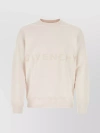 Givenchy Logo-embroidered Cotton Sweatshirt In Beige