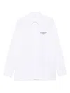 Givenchy Classic Fit Shirt With Logo Print Clothing In White