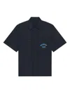 Givenchy Short Sleeves Chest Pockets Shirt In Blue