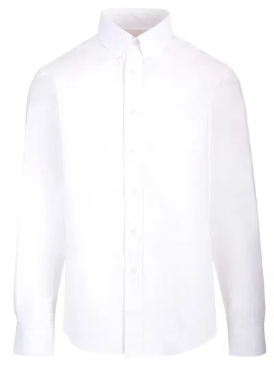 Givenchy 4g Logo Cotton Shirt In White