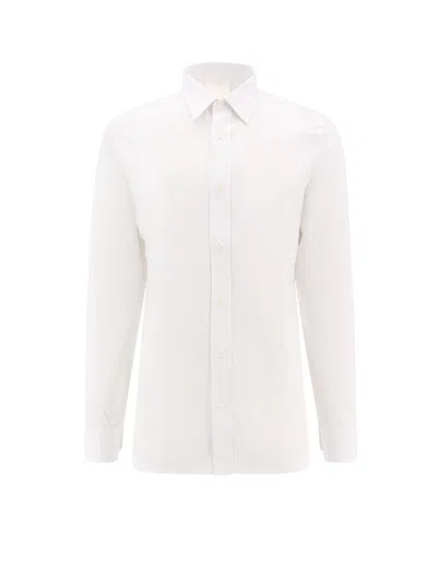 Givenchy Cotton Shirt With Embroidered 4g Logo In White