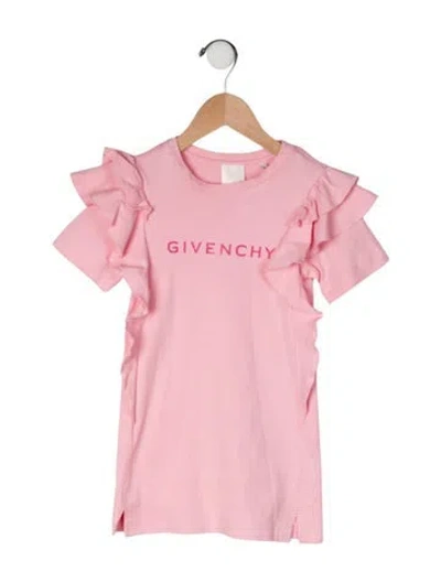 Pre-owned Givenchy Babies' Cotton Short Sleeve Dress In Pink