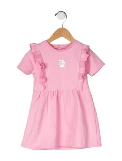 Pre-owned Givenchy Babies' Cotton Short Sleeve Dress In Pink