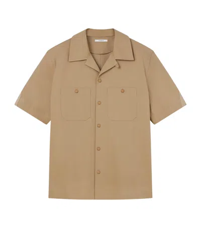 Givenchy Cotton Short-sleeve Shirt In Burgundy