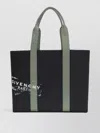Givenchy Cotton Shoulder Bag Rectangular Shape Handles In Black