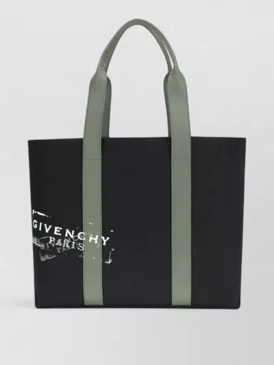 GIVENCHY COTTON SHOULDER BAG RECTANGULAR SHAPE HANDLES