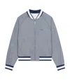Givenchy Couture Seam Engineer Stripe Cotton Bomber Jacket In Blue