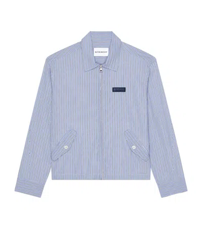 Givenchy Cotton Stripe Jacket In Purple
